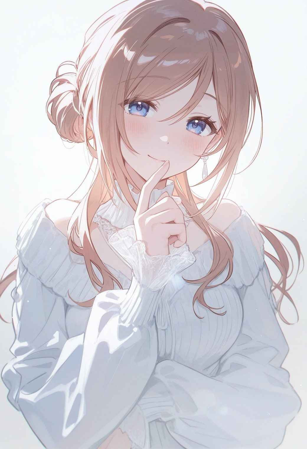 Nữ sinh anime với mái tóc đen dài, trang phục tối màu và ánh mắt sắc lạnh đầy cuốn hút
