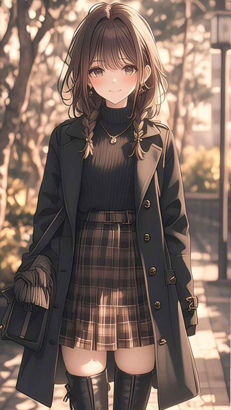 Cô gái anime với đôi mắt to tròn, biểu cảm ngây thơ và chiếc mũ len đáng yêu