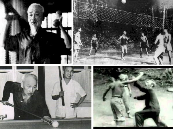 Chủ tịch Hồ Chí Minh tập thể dục buổi sáng tại Phủ Chủ tịch