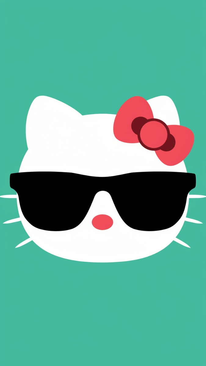 Hình ảnh Kitty mặc hoodie hồng với tư thế giơ tay cực cool