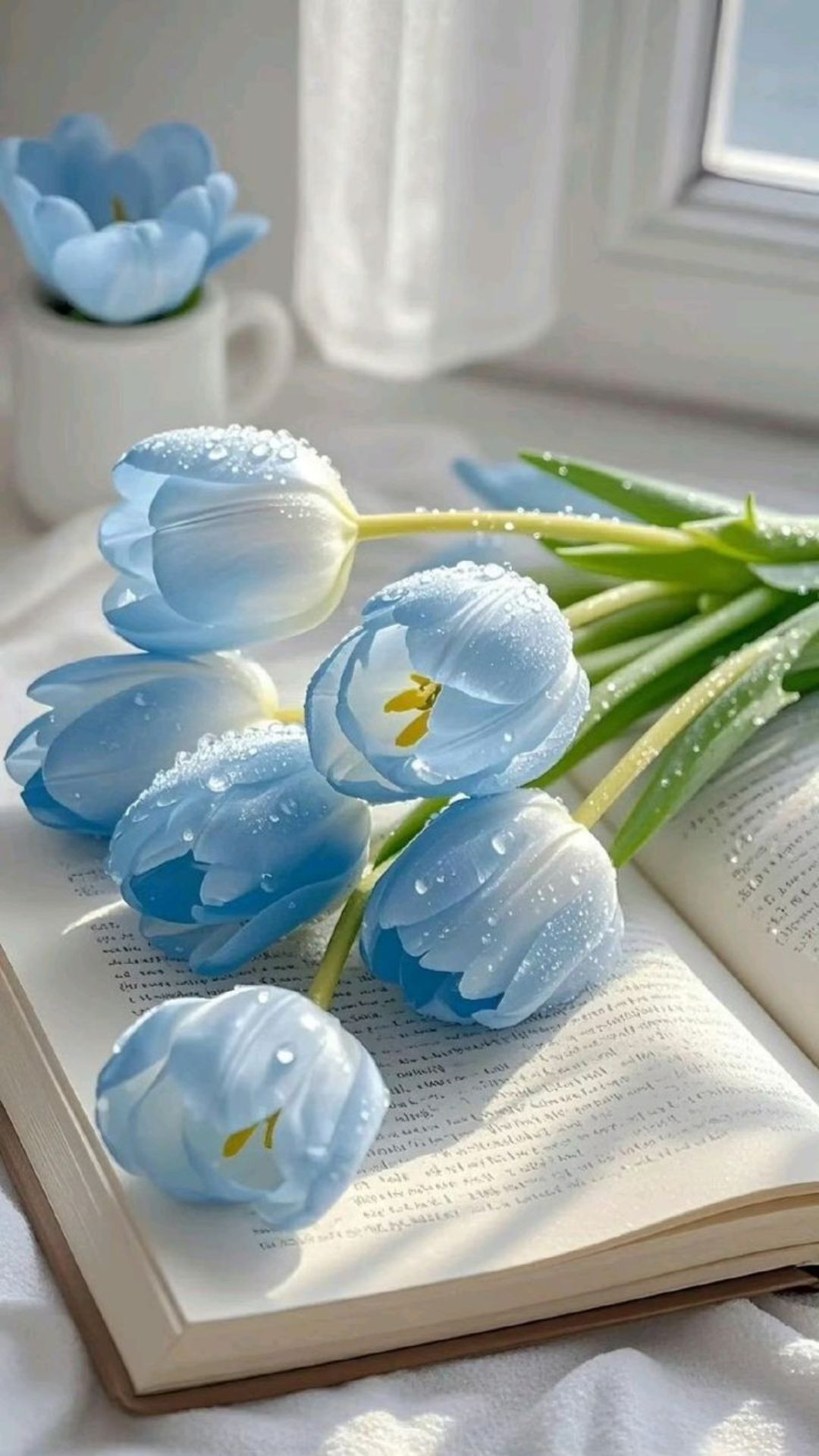 Bó tulip xanh đơn giản