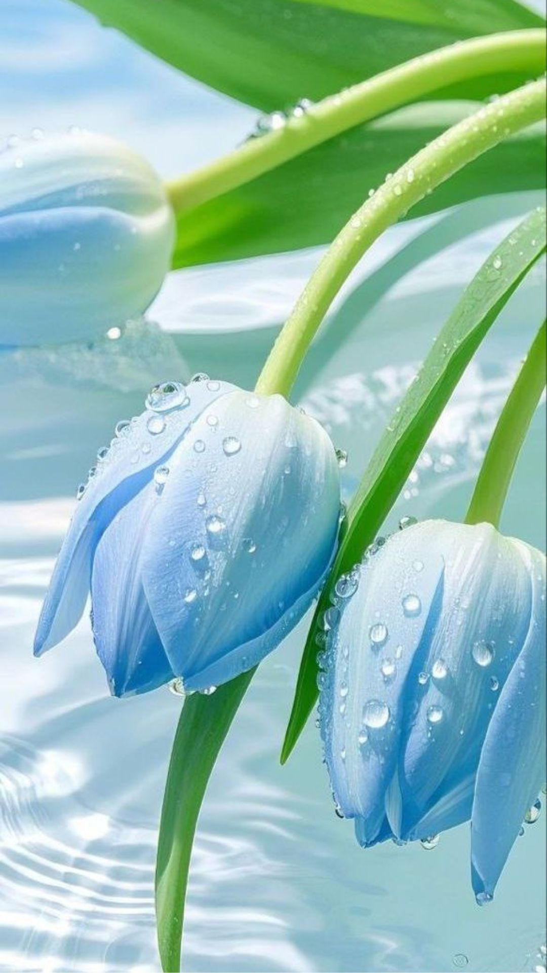 Cận cảnh tulip xanh quyến rũ