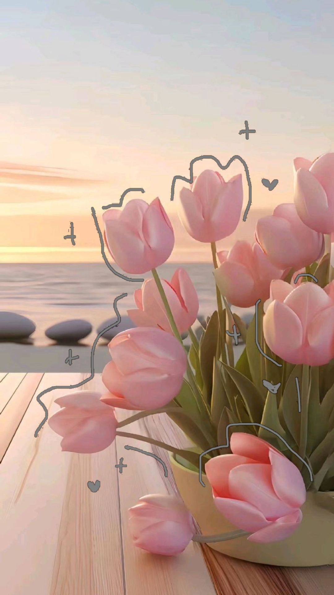 Hình nền hoa tulip cute mang đến sự đáng yêu và hấp dẫn