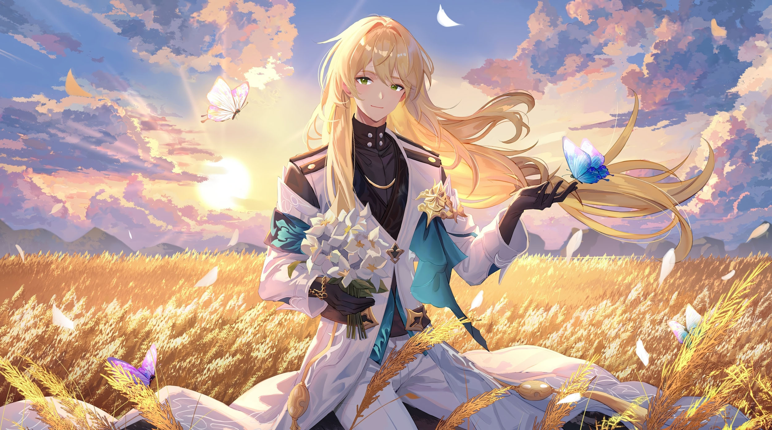 Một cô gái anime đứng bên cửa sổ nhìn ra khung cảnh thành phố lung linh dưới ánh đèn đêm
