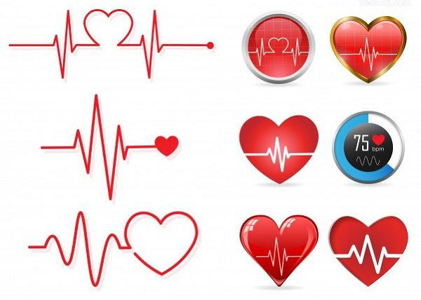 Hình ảnh trái tim đôi vector lãng mạn