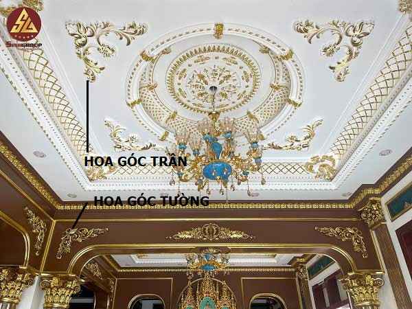 Quy trình ứng dụng hoa góc trang trí PU