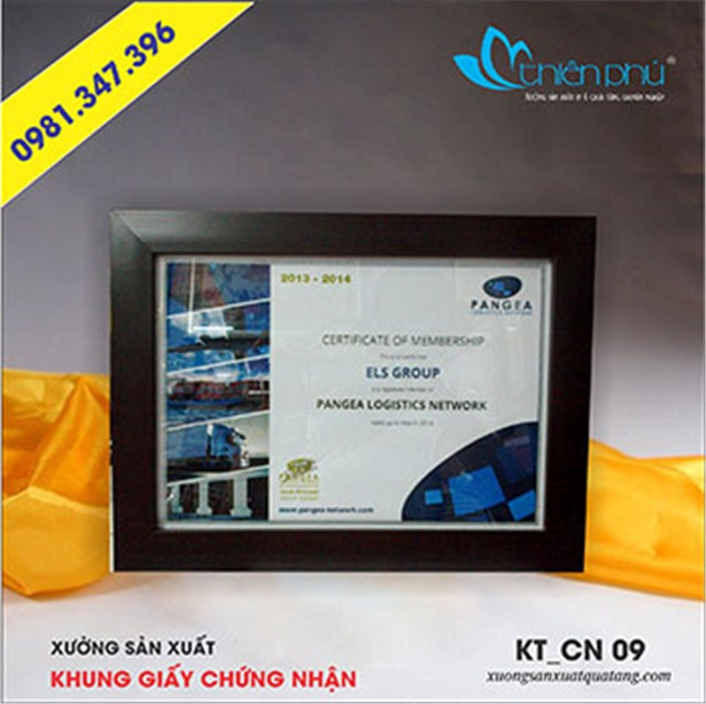 Các mẫu khung giấy chứng nhận phong cách