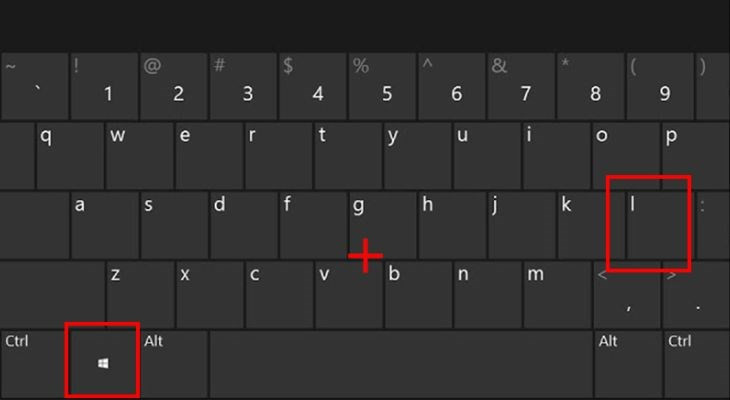 Nhấn tổ hợp phím Windows + L để tắt máy tạm thời