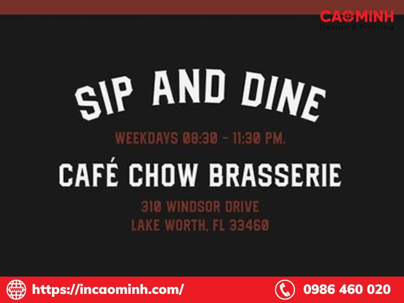 Kiểu chữ menu đẹp dealers