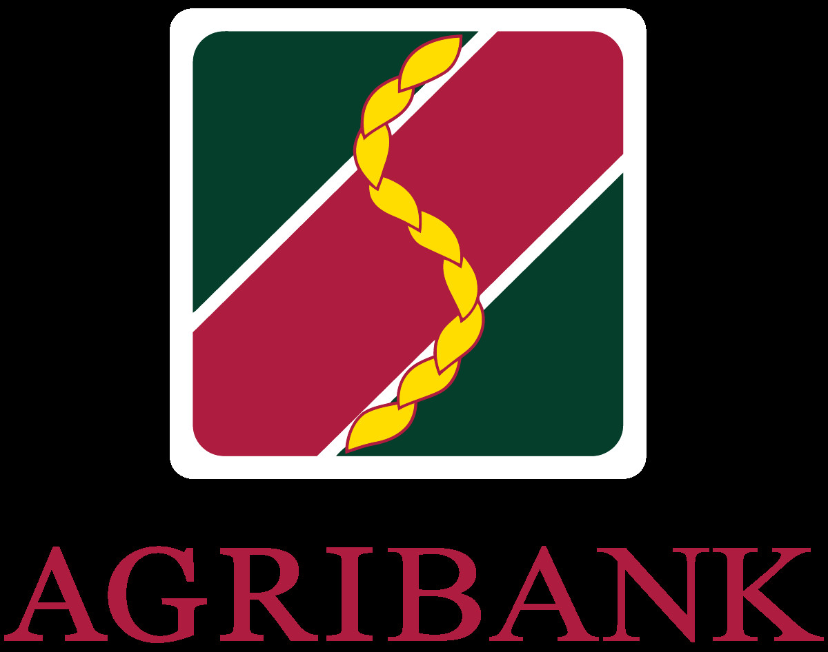 Logo Agribank bố trí dọc