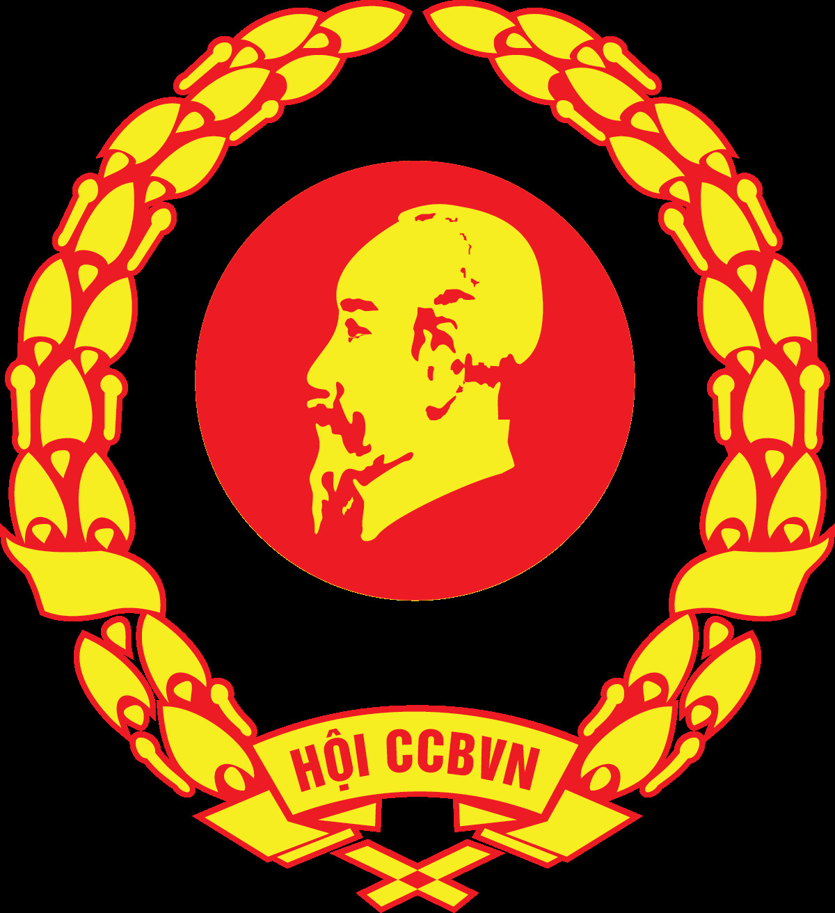 Logo Hội Cựu Chiến Binh Việt Nam mẫu 2 nền trong suốt 1200px