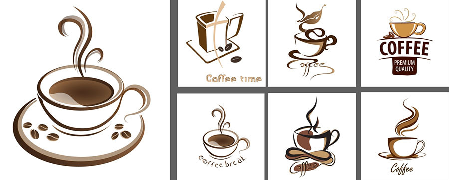 Hình ảnh vector ly cà phê phong cách cổ điển dành cho các quán coffee shop
