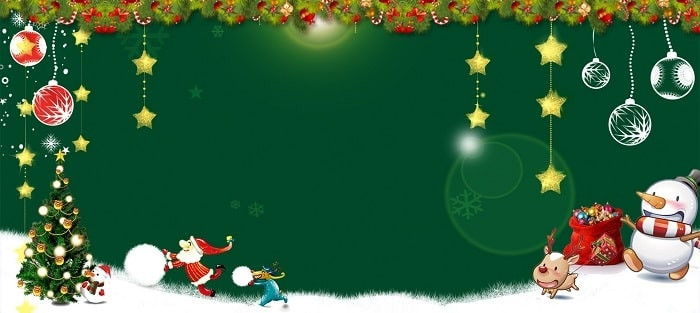 Mẫu banner Giáng Sinh đơn giản nhưng tinh tế với chữ viết tay