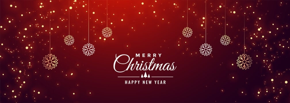 Banner Noel với hiệu ứng 3D và màu sắc rực rỡ
