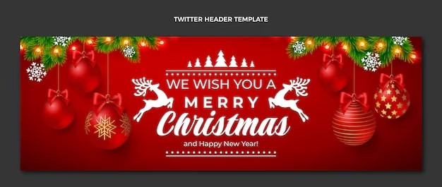 Banner Noel với nhiều hộp quà và thông điệp khuyến mãi