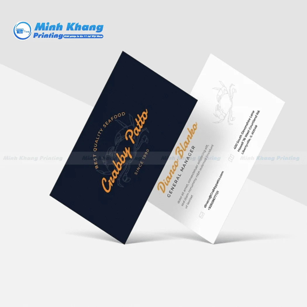 Mẫu card visit cá nhân thiết kế sáng tạo với bố cục độc đáo