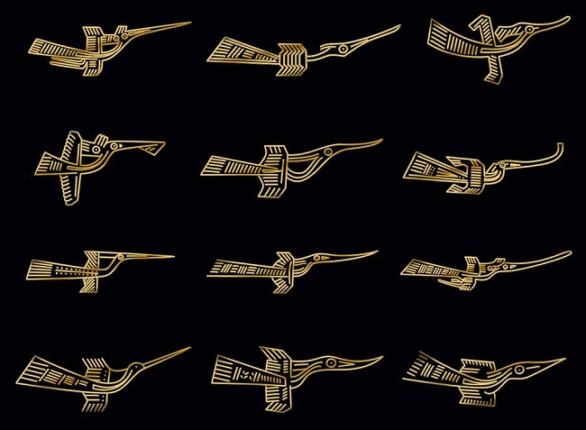 Mẫu Chim Lạc vector