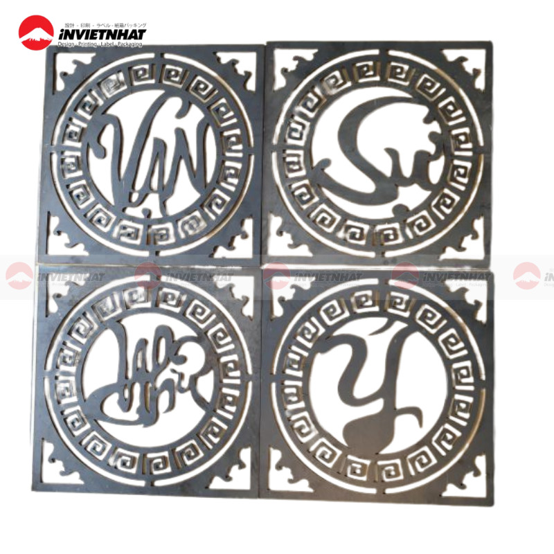 Mẫu chữ Vạn Sự Như Ý CNC thư pháp