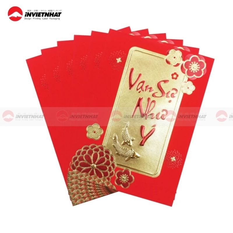 Mẫu chữ Vạn Sự Như Ý lì xì