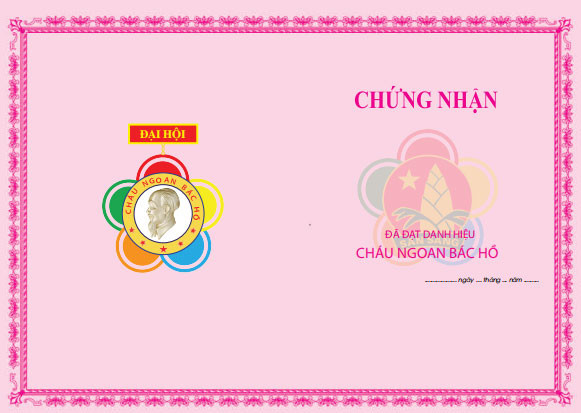 Phiếu Khen Cháu Ngoan Bác Hồ