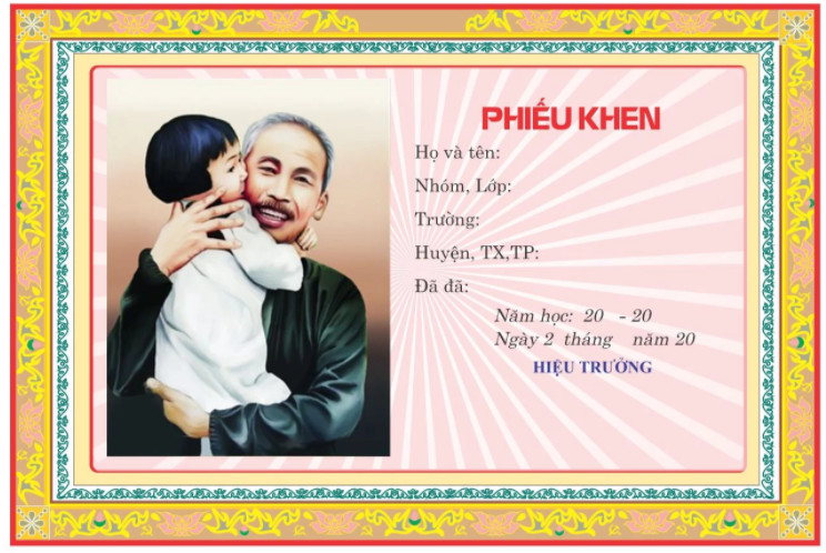 Mẫu giấy khen