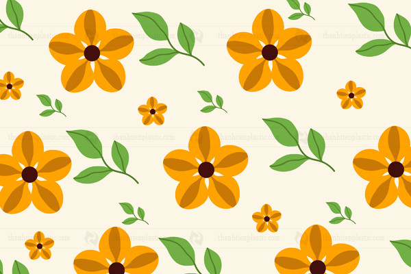 Mẫu hình ảnh bông hoa 5 cánh file vector