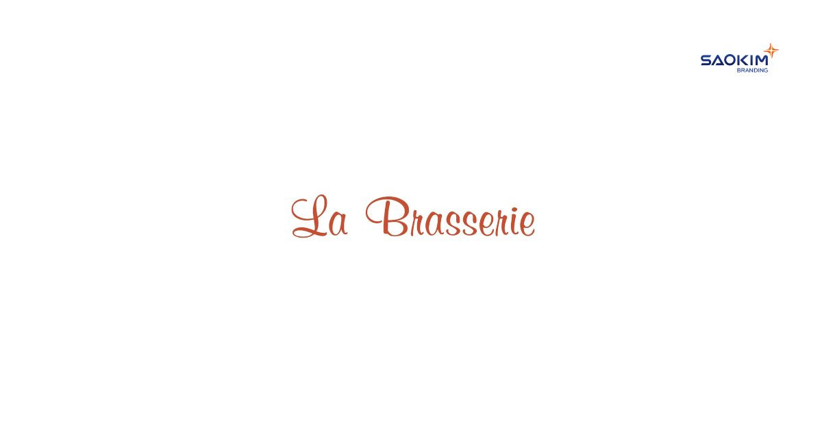 Mẫu logo nhà hàng cao cấp La Brasserie