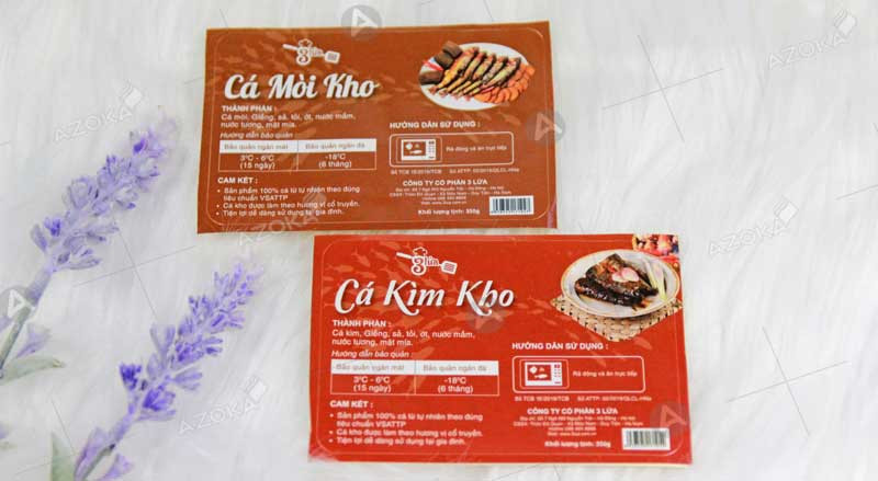 Mẫu tem nhãn sản phẩm của CTYCP 3 Lửa