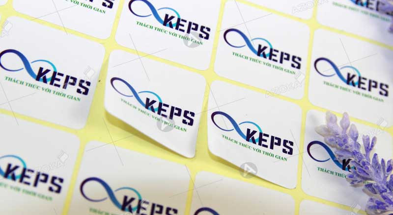 Máº«u tem nhÃ£n sáº£n pháº©m Keps do Azoka thiáº¿t káº¿