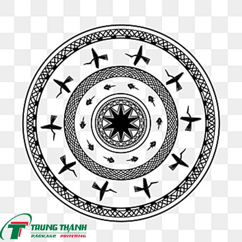 Thiết kế vector trống đồng tối giản