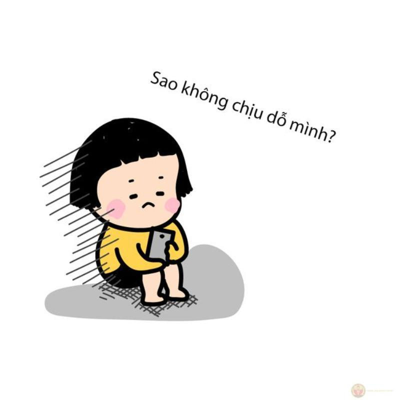 Cô gái với tư thế khoanh tay đầy hờn dỗi và ánh mắt lườm sắc lẹm
