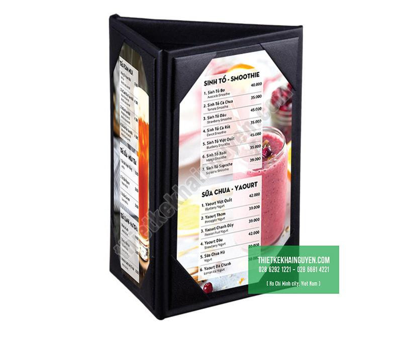 Làm menu để bàn bằng da siêu đẹp
