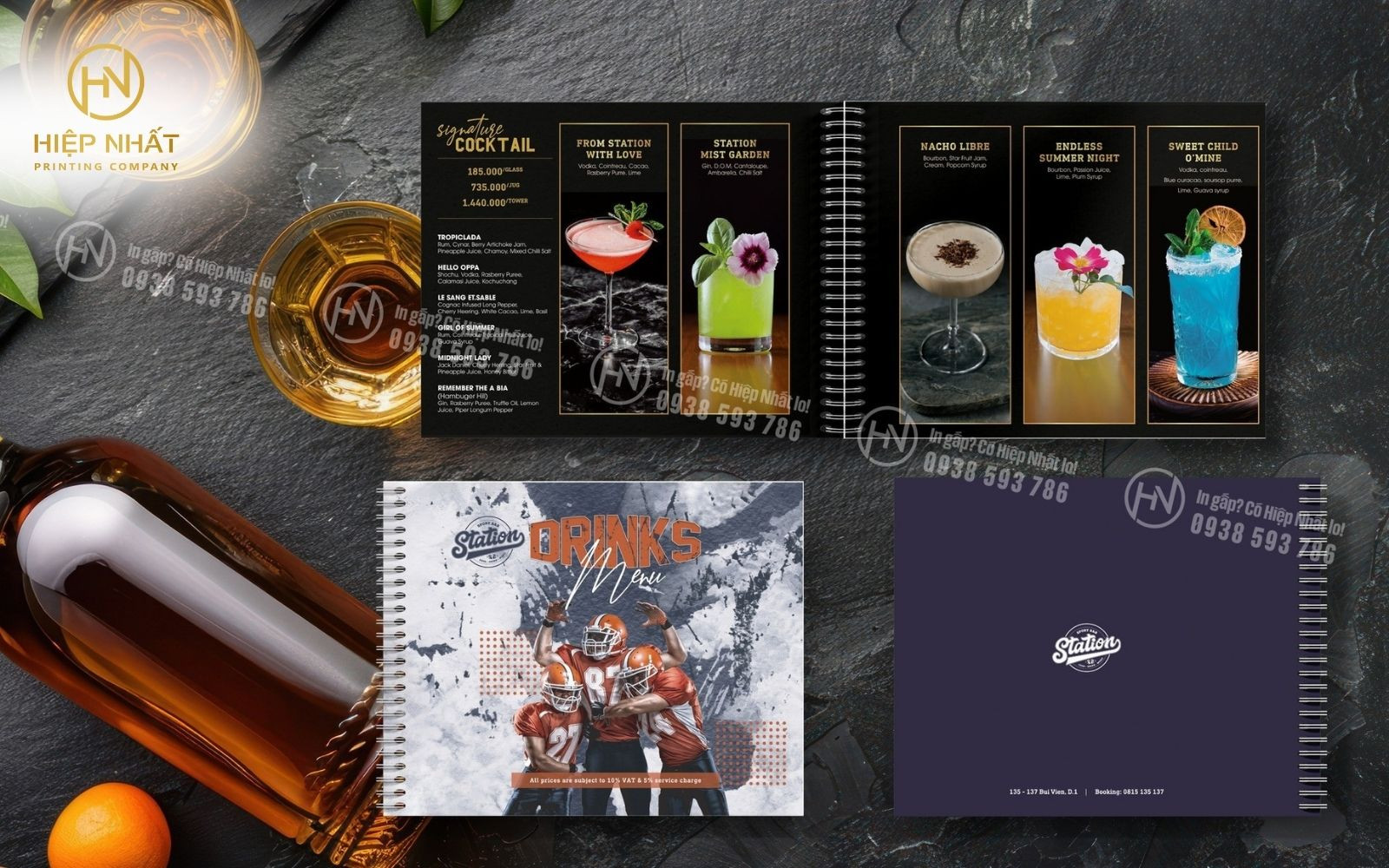 Mẫu menu đồ uống với bố cục linh hoạt, màu sắc bắt trend