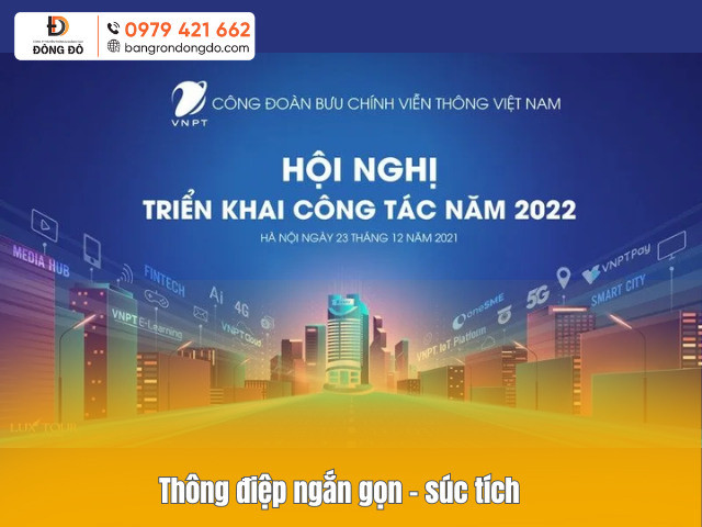 Tối giản nội dung trên phông nền hội nghị