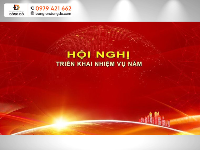 Mẫu phông nền hội nghị vector sang trọng màu đỏ