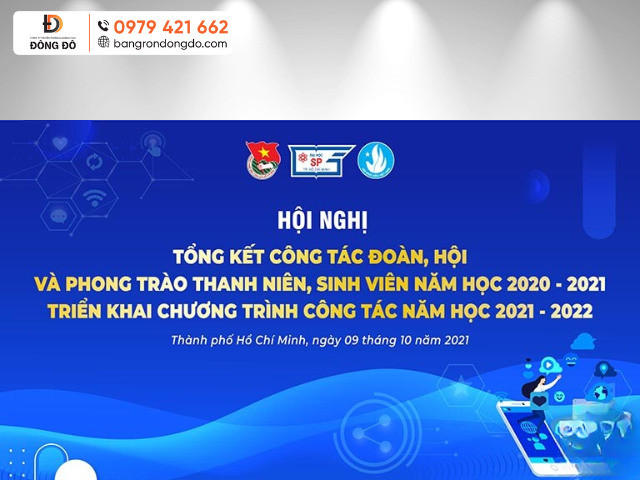 Mẫu phông nền hội nghị vector sang trọng màu xanh