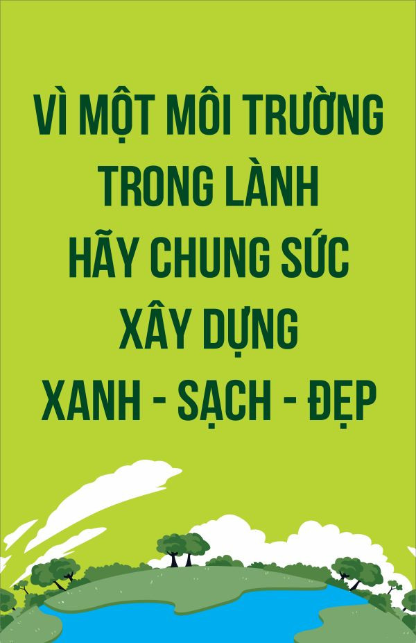 Poster bảo vệ môi trường nước kêu gọi hành động