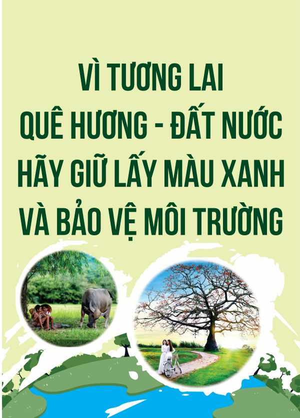Mẫu poster bảo vệ môi trường sáng tạo