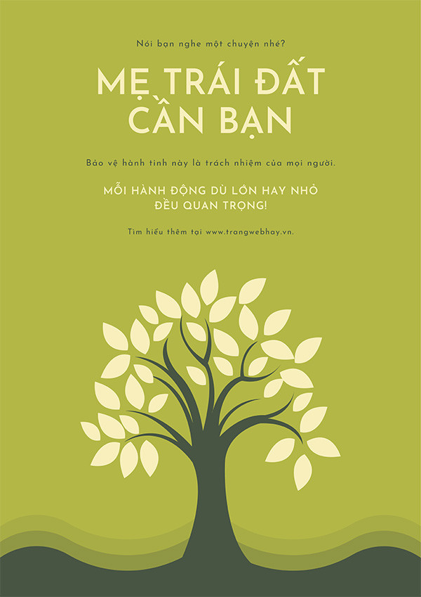 Poster bảo vệ trái đất