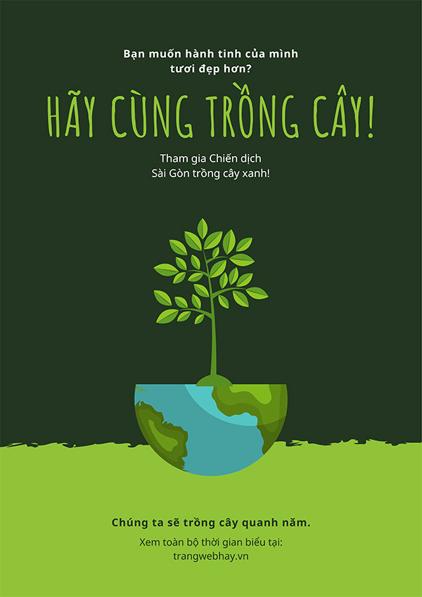 Poster bảo vệ rừng