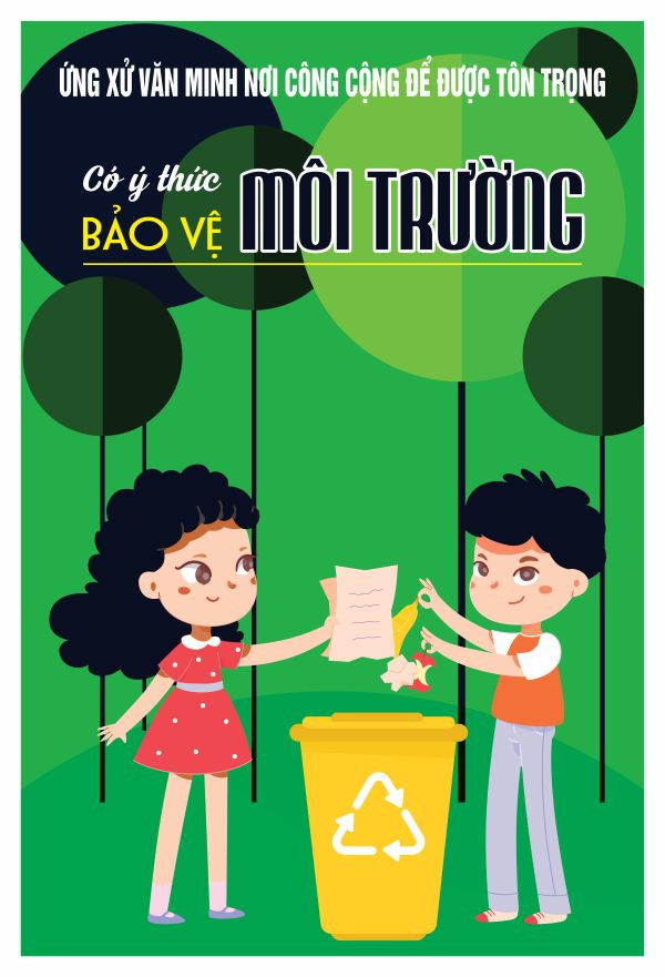 Thiết kế poster bảo vệ môi trường đẹp, tuyên truyền hiệu quả