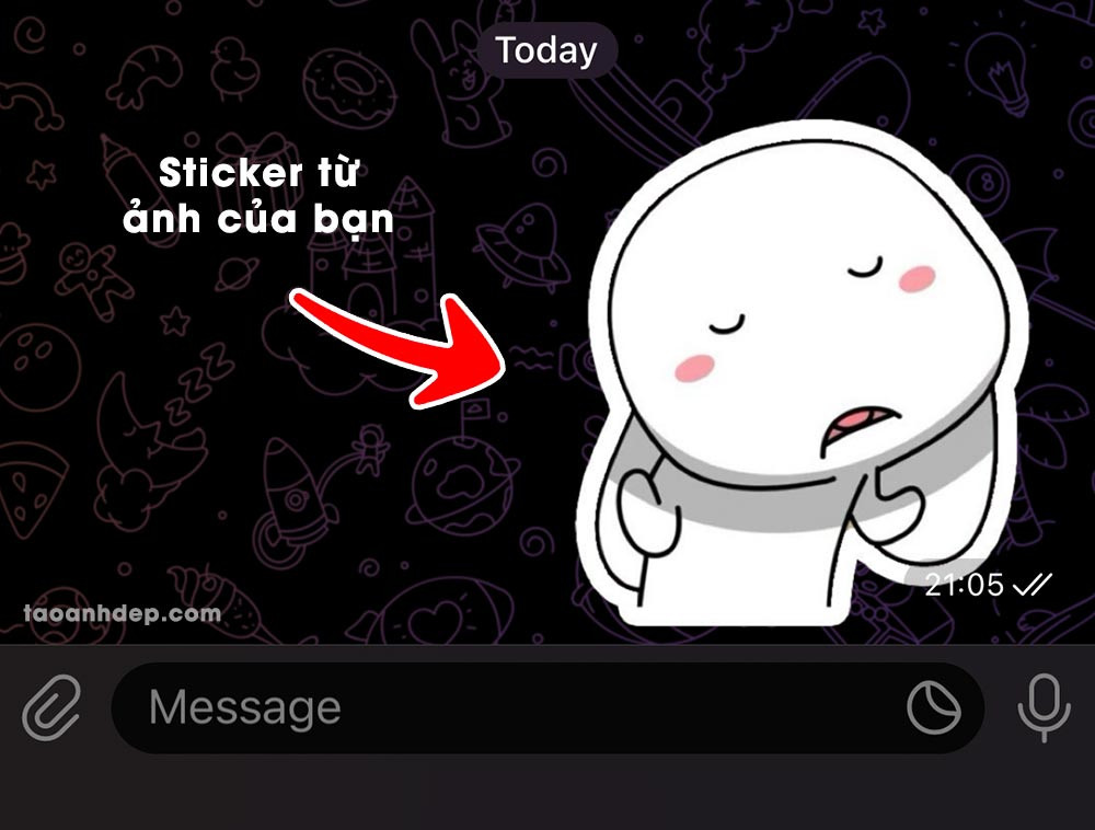 Một sticker hoạt hình dễ thương với hình ảnh một nhân vật hoạt bát đang giơ ngón tay cái