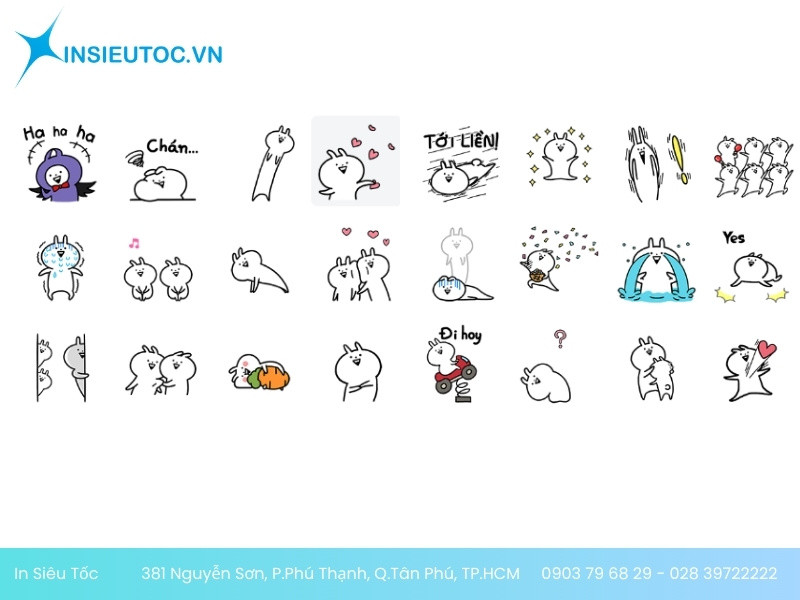 Sticker Zalo Mini Usagyuuun đáng yêu và năng động
