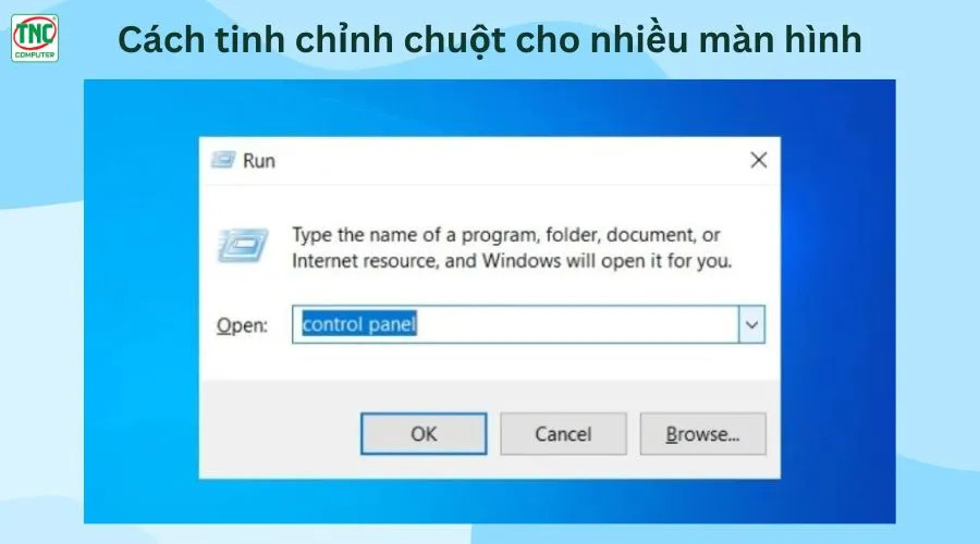 Cửa sổ Control Panel với mục Mouse để điều chỉnh con trỏ