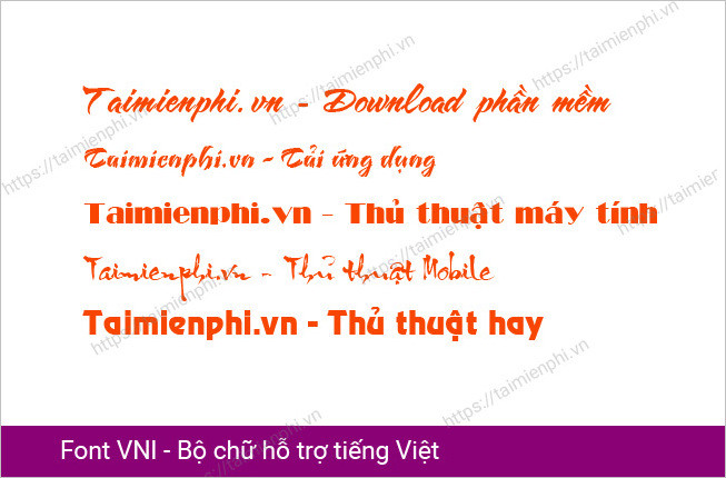 Tải font VNI hỗ trợ viết chữ thư pháp và thiết kế