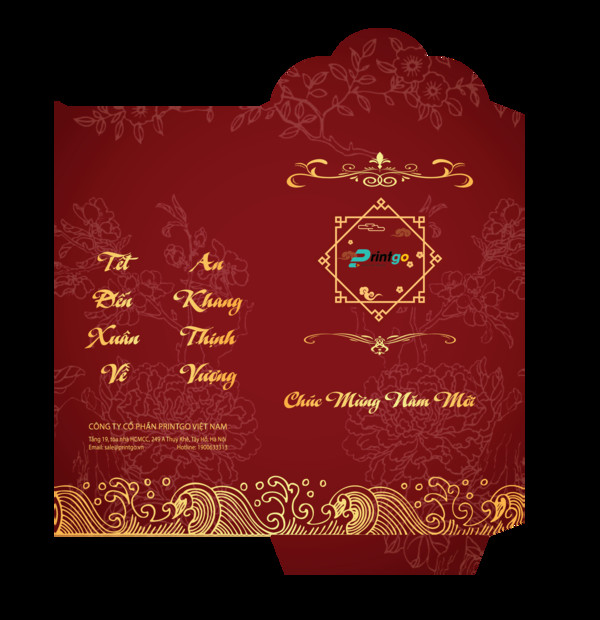Bộ sưu tập bao lì xì vector với nhiều tùy chọn