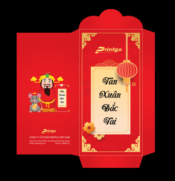 Thiết kế bao lì xì vector độc đáo, phù hợp cho mọi đối tượng