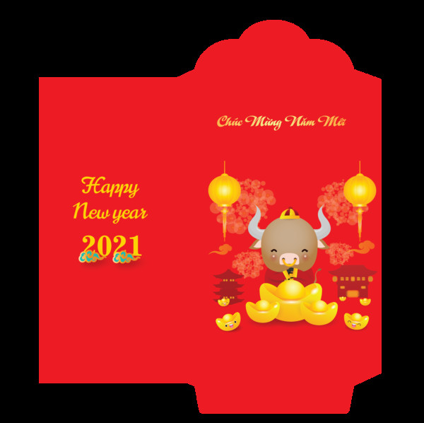 Các thiết kế bao lì xì vector hiện đại và bắt mắt