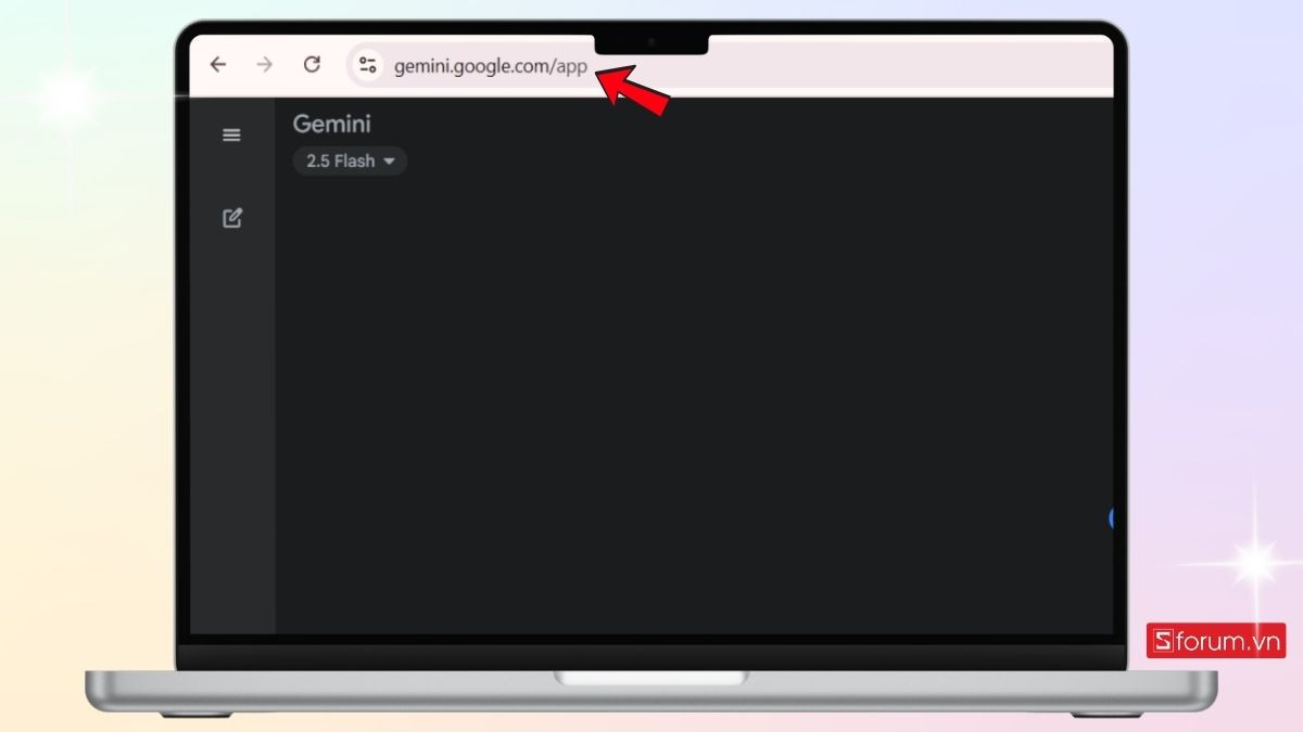 Giao diện khởi đầu của công cụ Gemini AI để tạo ảnh
