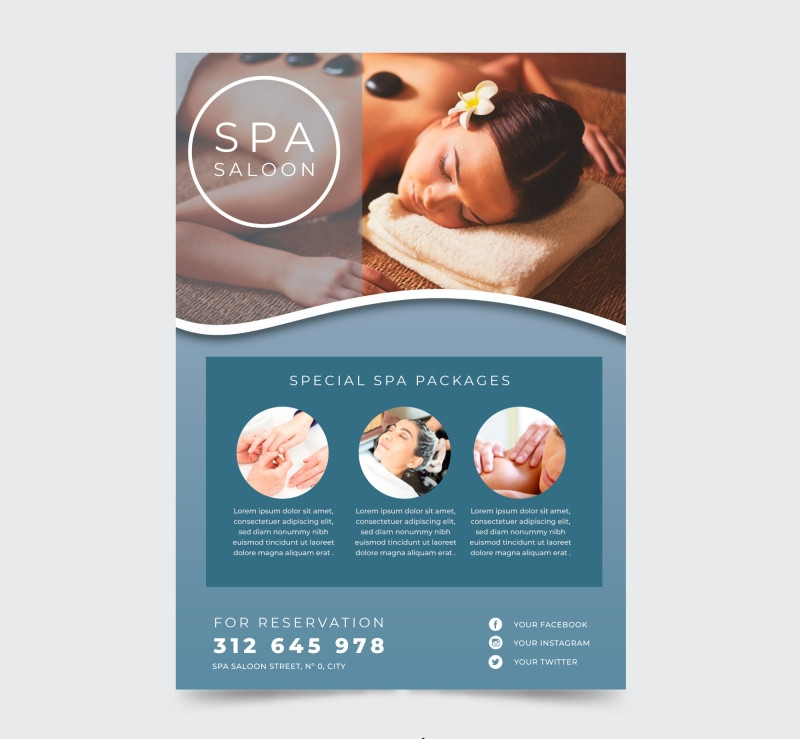 Mẫu tờ rơi spa đẹp và bắt mắt, dễ thu hút nhiều khách hàng cho spa